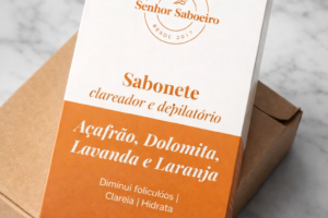 Sabonete Redução de Pelos + Clareador Artesanal Natural